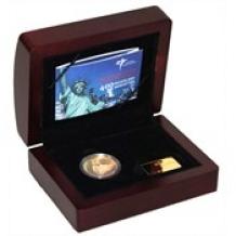 Manhattan 10 Euro 2009 herdenkingsmunt goud proof